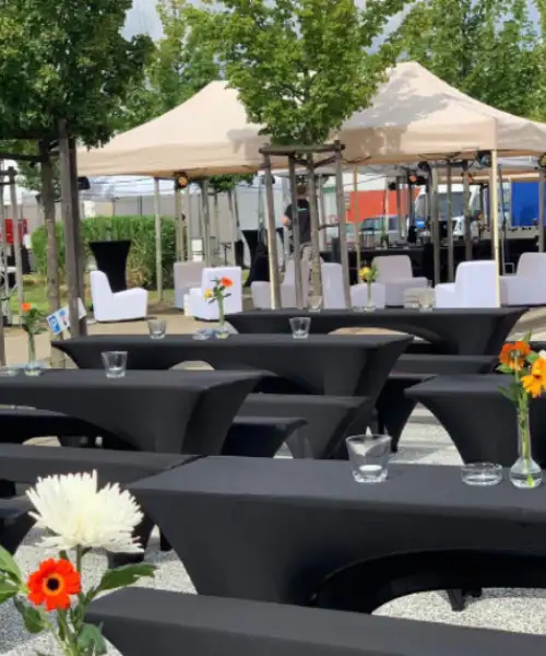 Schöner Pavillonaufbau